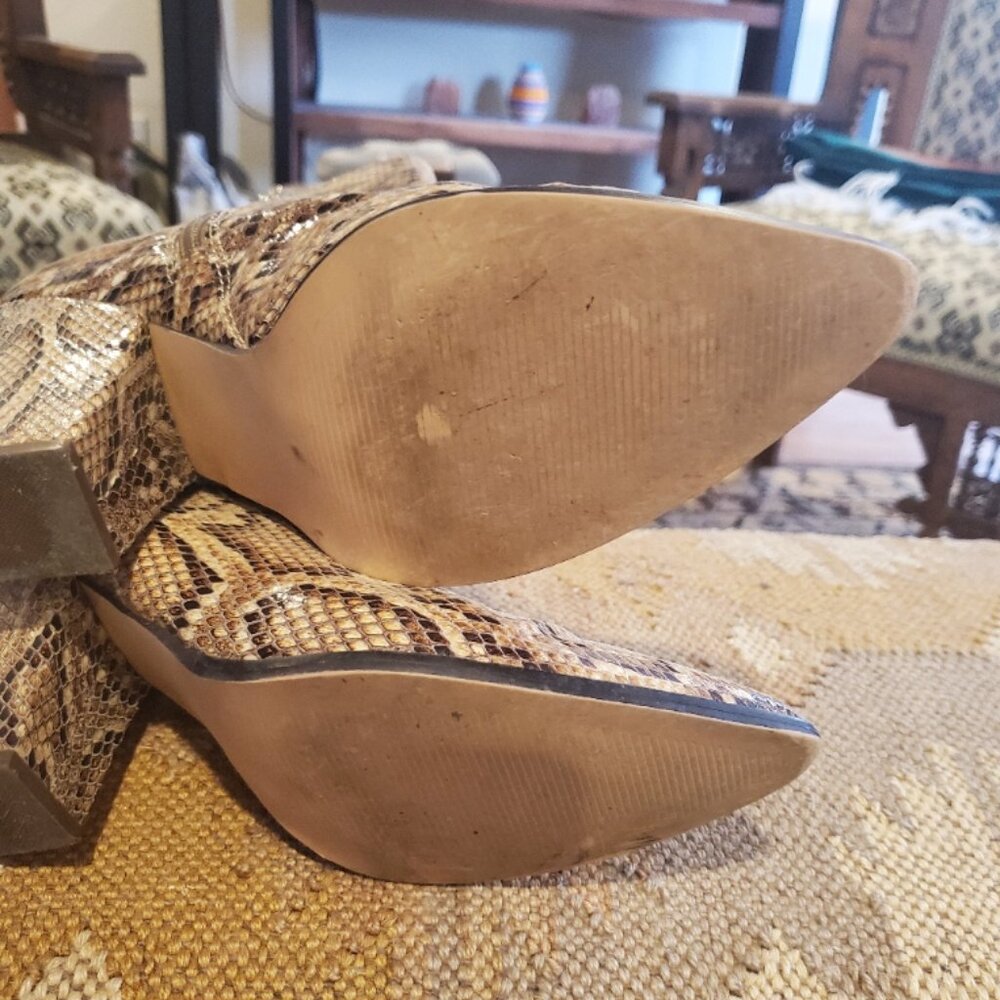 Steve Madden snakeskin booties - Picture 5 of 6